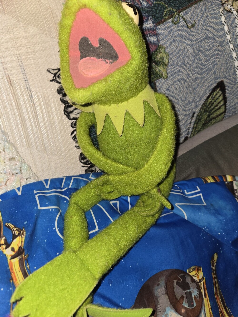 Kermit the Frog Plush Doll - Green Muppet Plush Vintage 1978 Orginal Kermit #650